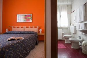 Koupelna v ubytování Hotel Benacus