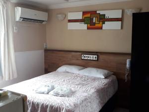 Postel nebo postele na pokoji v ubytování Hotel Plaza Campo Grande