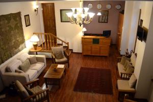 Χώρος καθιστικού στο Hotel Brigitte