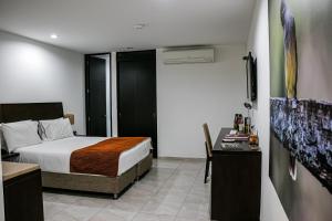 Katil atau katil-katil dalam bilik di Hotel Kahvé