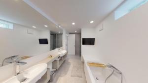 Vannituba majutusasutuses Lieblingsplatz Neusiedl Appartement - Entspann dich