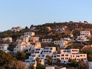 a group of white houses on a hill at Mistral-Patmos in Patmos
