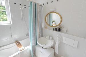 Koupelna v ubytování An der Gose - Gästezimmer & Appartement