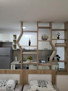 Kuchyň nebo kuchyňský kout v ubytování Studio apartment Noa