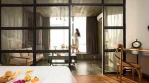 Posezení v ubytování SIM Boutique Hotel