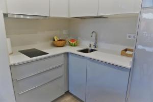 Kuchyň nebo kuchyňský kout v ubytování Apartamentos La Playina