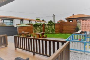 Balkón nebo terasa v ubytování Apartamentos La Playina