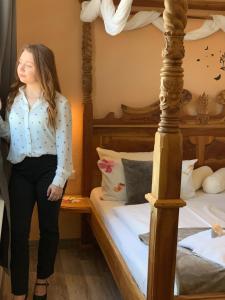 Letto o letti in una camera di Hotel Bannewitz B&B