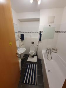 Koupelna v ubytování Praha 2