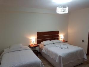 Postel nebo postele na pokoji v ubytování Hotel La Posada de Francisca