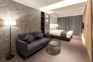 Posezení v ubytování He-Jia Hotel