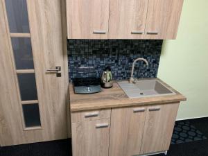 Kuchyňa alebo kuchynka v ubytovaní Apartmán Alesta Bruntál