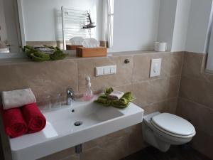 Koupelna v ubytování Gästehaus Wohngut Eisenach