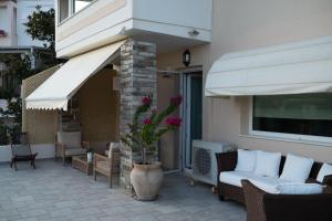 Balkón nebo terasa v ubytování Blue Crystal Villa