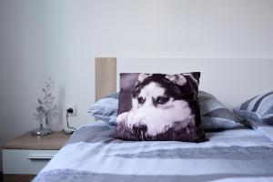 Postel nebo postele na pokoji v ubytování Apartmani Damant