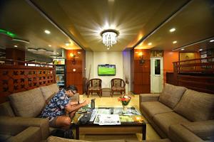 Istumisnurk majutusasutuses Hotel Osho Home