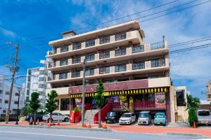 Budova, kde se aparthotel nachází
