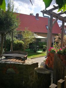Κήπος έξω από το Ferienwohnung am Finkenherd