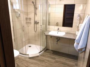 Kúpeľňa v ubytovaní Villa Skomanda