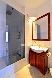 Koupelna v ubytování Romantic Rooms Gena