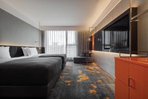 Letto o letti in una camera di Wanda Yi, Xi'an The Linow