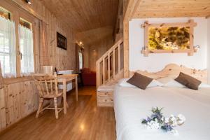Ruang duduk di Hotel de Moiry Supérieur