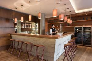 Kuchyň nebo kuchyňský kout v ubytování Hotel Manggei Designhotel Obertauern