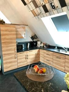 Küche/Küchenzeile in der Unterkunft Top Ferienwohnung 125 m² in Salem