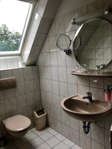 Koupelna v ubytování Gasthof Waldesruh