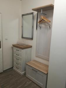Koupelna v ubytování Modrý apartmán A5 v Chomutově