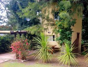 una casa con plantas delante de ella en Alma & Lola en Sierra de los Padres