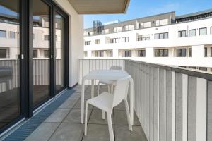 Balkón nebo terasa v ubytování Lunas Appartements Essen