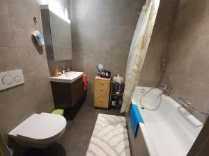 Koupelna v ubytování Chambre aux bord de l'Areuse + 23 fotografií