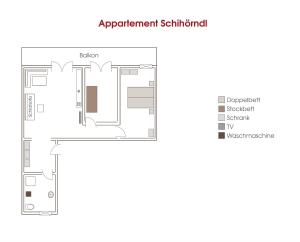 Plan piętra w obiekcie Haus Bergsicht Lofer