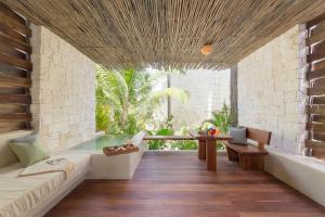 Posezení v ubytování Hotel Ma'xanab Tulum