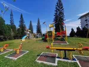 a playground with colorful equipment in a grass field at Little England B8 in Bukit Fraser +15 photos