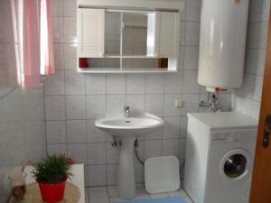 Koupelna v ubytování Ferienhaus Warmuth