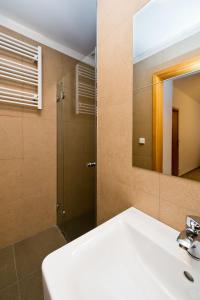 Koupelna v ubytování Budget Apartment