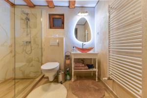 Koupelna v ubytování Flori Haus Saschiz + 25 fotografií