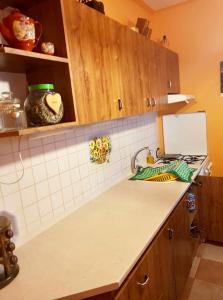 Dapur atau dapur kecil di Apartmán Katarína