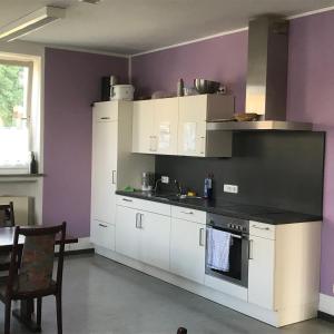 Kuchyň nebo kuchyňský kout v ubytování Gästehaus Sandra