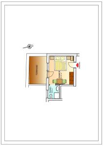 The floor plan of Apart Corona