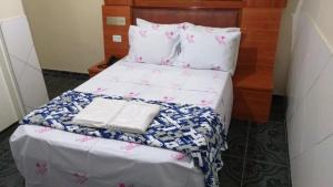 Postel nebo postele na pokoji v ubytování Gold Star Hotel