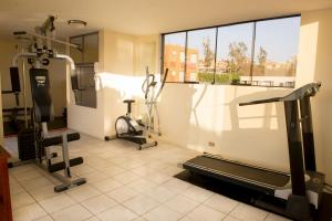 Fitness centrum a/nebo fitness zařízení v ubytování El Cabildo Hotel