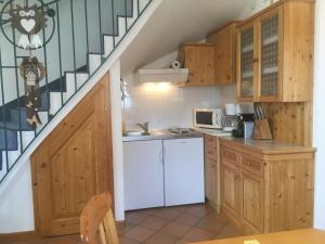 Kuchnia lub aneks kuchenny w obiekcie THERMEN - APARTMENT BIODORF Bad Waltersdorf