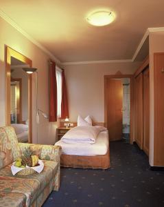 Katil atau katil-katil dalam bilik di Hotel Solstein