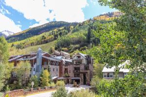 a resort with a mountain in the background at Viking Lodge B218 in Telluride