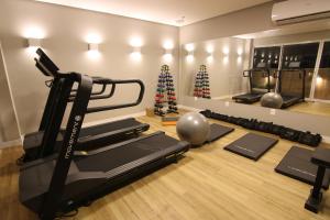 Fitness centrum a/nebo fitness zařízení v ubytování Hotel Bossa Nova Cabo Frio
