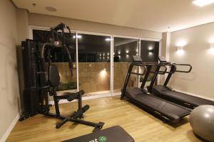 Fitness centrum a/nebo fitness zařízení v ubytování Hotel Bossa Nova Cabo Frio