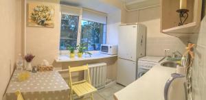 Kuchyňa alebo kuchynka v ubytovaní Sunflower Apartment near Kiev airport & railway station & center city!